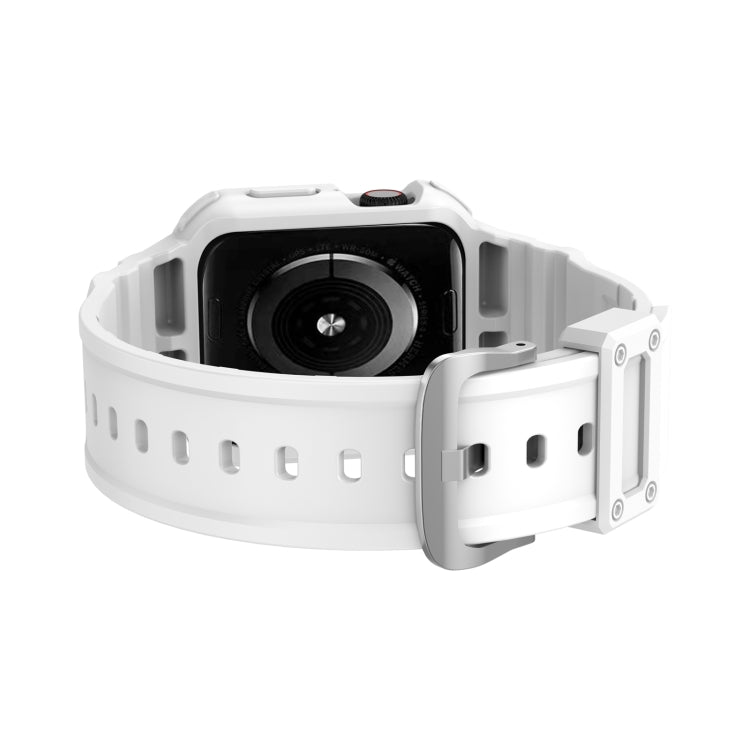 Bracelet intégré de couleur unie à trois épreuves pour la série Apple Watch, 7 41mm / 6&SE&5&4 40mm / 3&2&1 38mm, 7 45mm / 6&SE&5&4 44mm / 3&2&1 42mm