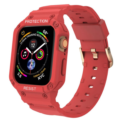 Bracelet intégré de couleur unie à trois épreuves pour la série Apple Watch, 7 41mm / 6&SE&5&4 40mm / 3&2&1 38mm, 7 45mm / 6&SE&5&4 44mm / 3&2&1 42mm