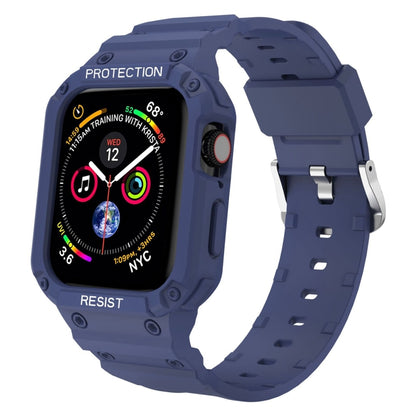 Bracelet intégré de couleur unie à trois épreuves pour la série Apple Watch, 7 41mm / 6&SE&5&4 40mm / 3&2&1 38mm, 7 45mm / 6&SE&5&4 44mm / 3&2&1 42mm