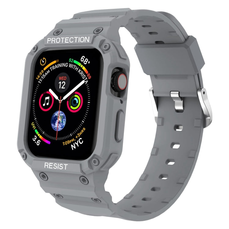 Bracelet intégré de couleur unie à trois épreuves pour la série Apple Watch, 7 41mm / 6&SE&5&4 40mm / 3&2&1 38mm, 7 45mm / 6&SE&5&4 44mm / 3&2&1 42mm