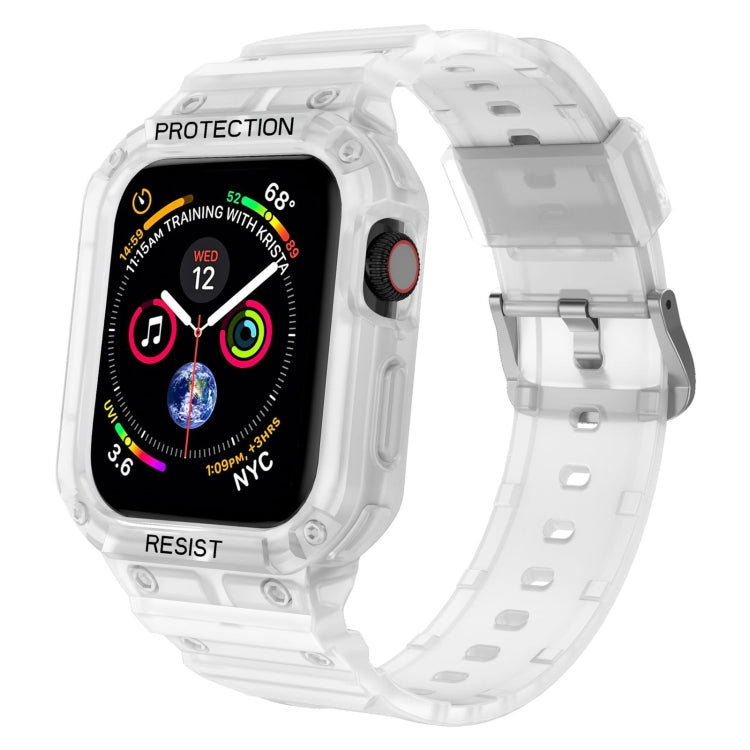Bracelet intégré de couleur unie à trois épreuves pour la série Apple Watch, 7 41mm / 6&SE&5&4 40mm / 3&2&1 38mm, 7 45mm / 6&SE&5&4 44mm / 3&2&1 42mm