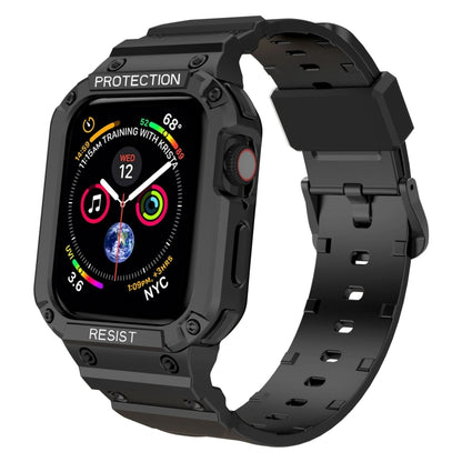 Bracelet intégré de couleur unie à trois épreuves pour la série Apple Watch, 7 41mm / 6&SE&5&4 40mm / 3&2&1 38mm, 7 45mm / 6&SE&5&4 44mm / 3&2&1 42mm