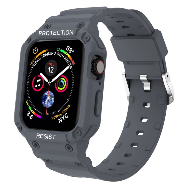 Bracelet intégré de couleur unie à trois épreuves pour la série Apple Watch, 7 41mm / 6&SE&5&4 40mm / 3&2&1 38mm, 7 45mm / 6&SE&5&4 44mm / 3&2&1 42mm