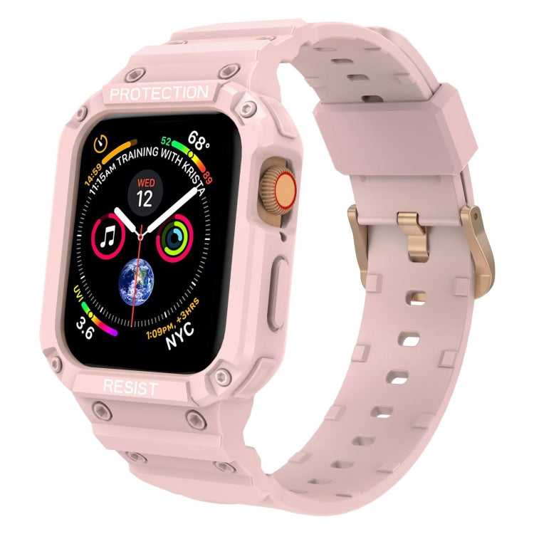 Bracelet intégré de couleur unie à trois épreuves pour la série Apple Watch, 7 41mm / 6&SE&5&4 40mm / 3&2&1 38mm, 7 45mm / 6&SE&5&4 44mm / 3&2&1 42mm