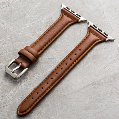 Bracelet en cuir véritable pour la série Apple Watch, 7 41mm / 6&SE&5&4 40mm / 3&2&1 38mm, 7 45mm / 6&SE&5&4 44mm / 3&2&1 42mm