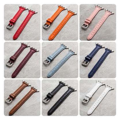 Bracelet en cuir véritable pour la série Apple Watch, 7 41mm / 6&SE&5&4 40mm / 3&2&1 38mm, 7 45mm / 6&SE&5&4 44mm / 3&2&1 42mm
