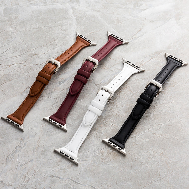 Bracelet en cuir véritable pour la série Apple Watch, 7 41mm / 6&SE&5&4 40mm / 3&2&1 38mm, 7 45mm / 6&SE&5&4 44mm / 3&2&1 42mm