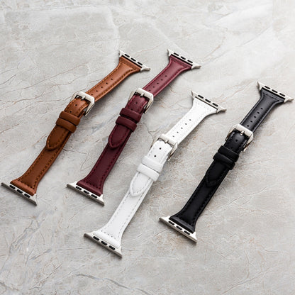 Bracelet en cuir véritable pour la série Apple Watch, 7 41mm / 6&SE&5&4 40mm / 3&2&1 38mm, 7 45mm / 6&SE&5&4 44mm / 3&2&1 42mm