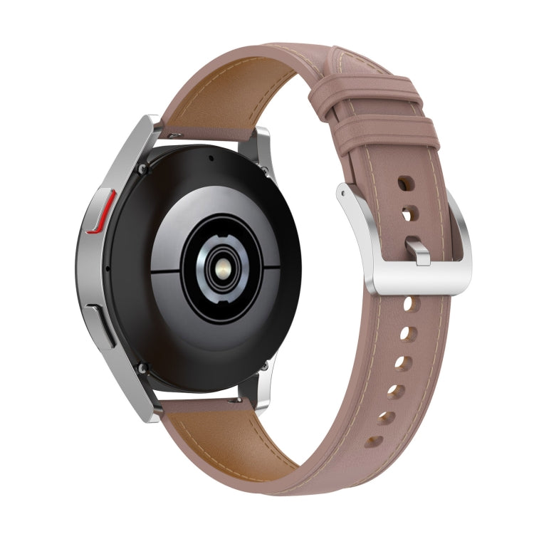 Bracelet de montre en cuir véritable 20 mm pour Samsung Galaxy Watch4/Watch3 41 mm/Active2/Huawei/Gaming Watch, etc.