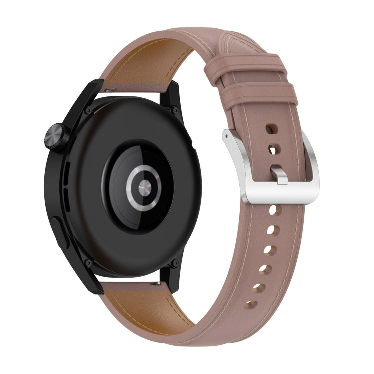 Bracelet de montre en cuir véritable 22 mm pour Huawei Watch GT3 46 mm/GT2 46 mm/Samsung Galaxy Watch3 45 mm