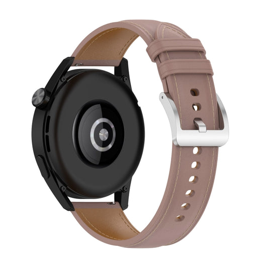 Bracelet de montre en cuir véritable 22 mm pour Huawei Watch GT3 46 mm/GT2 46 mm/Samsung Galaxy Watch3 45 mm