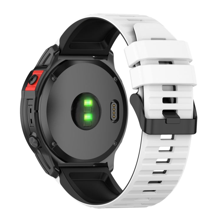 Bracelet de montre en silicone bicolore, 22mm, 26mm
