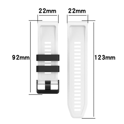 Bracelet de montre en silicone bicolore, 22mm, 26mm
