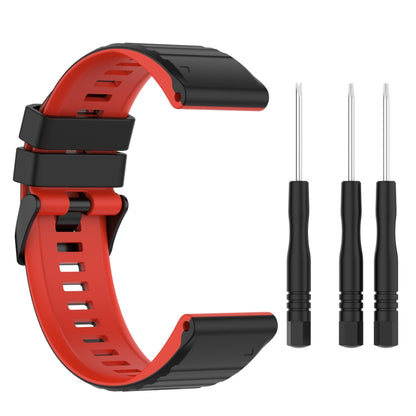 Bracelet de montre en silicone bicolore, 22mm, 26mm