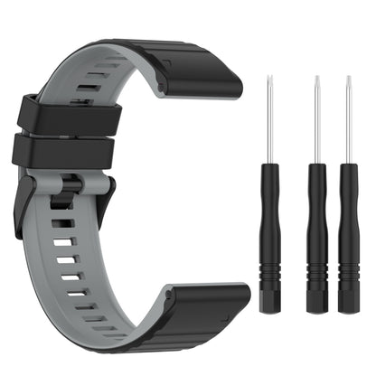 Bracelet de montre en silicone bicolore, 22mm, 26mm