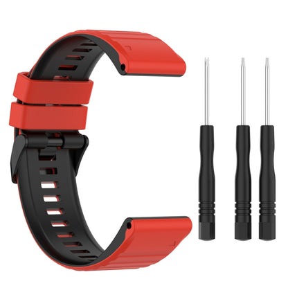Bracelet de montre en silicone bicolore, 22mm, 26mm