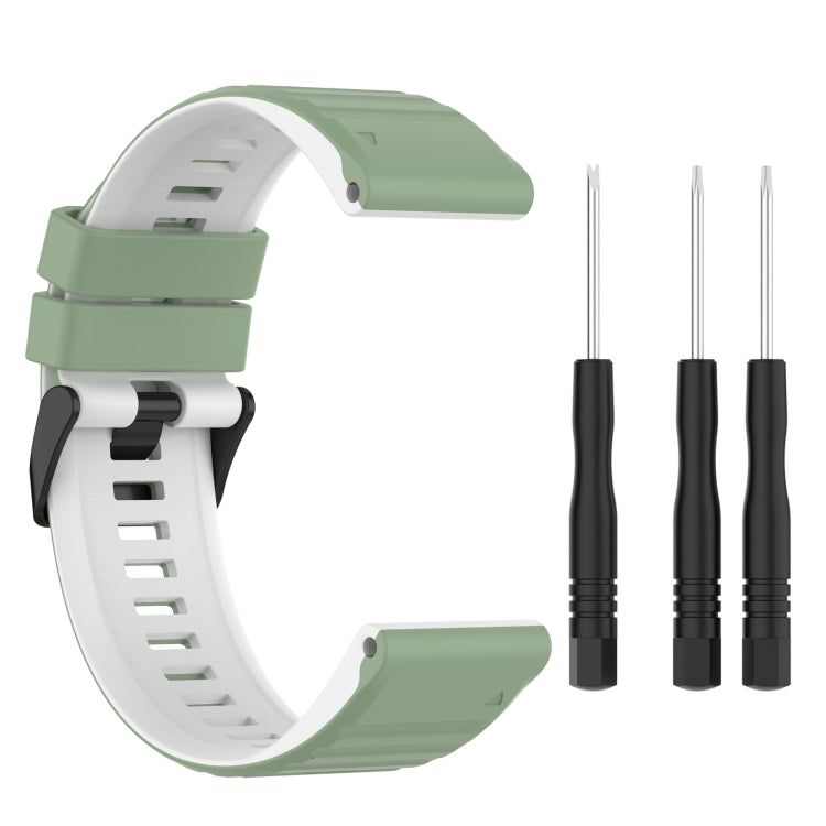 Bracelet de montre en silicone bicolore, 22mm, 26mm