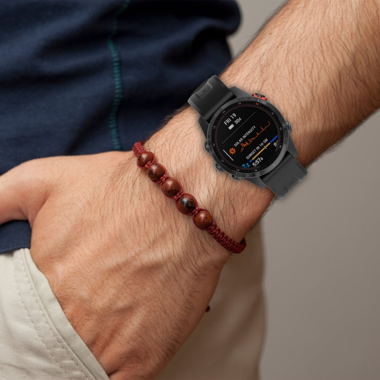 Bracelet de montre en silicone à dégagement rapide, For Garmin Fenix 7, For Garmin Fenix 7S, For Garmin Fenix 7X
