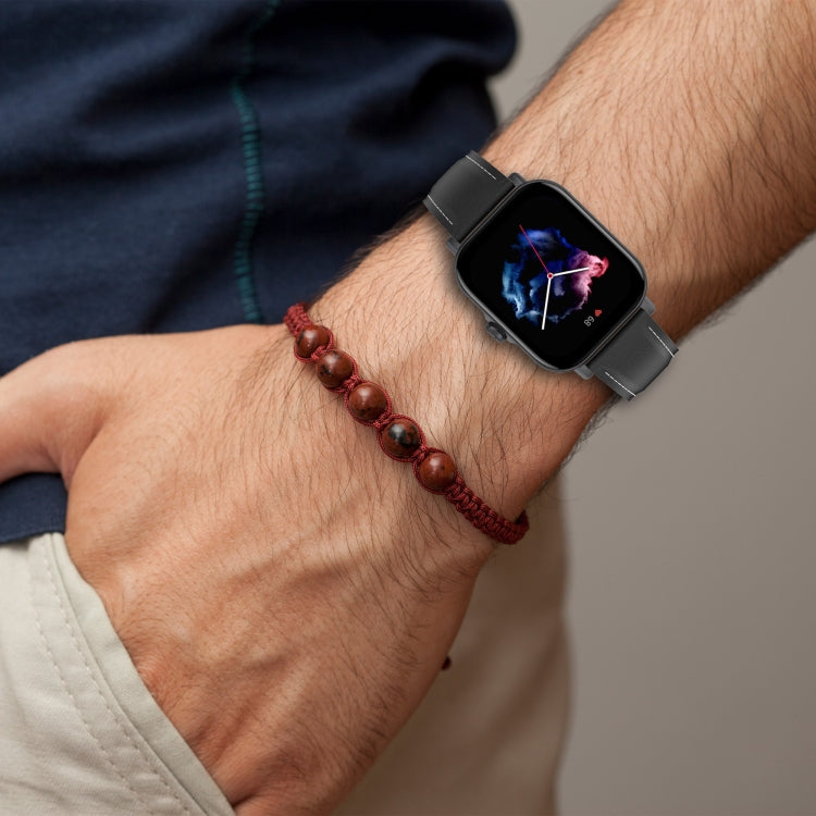 Bracelet de montre universel en cuir véritable 20 mm