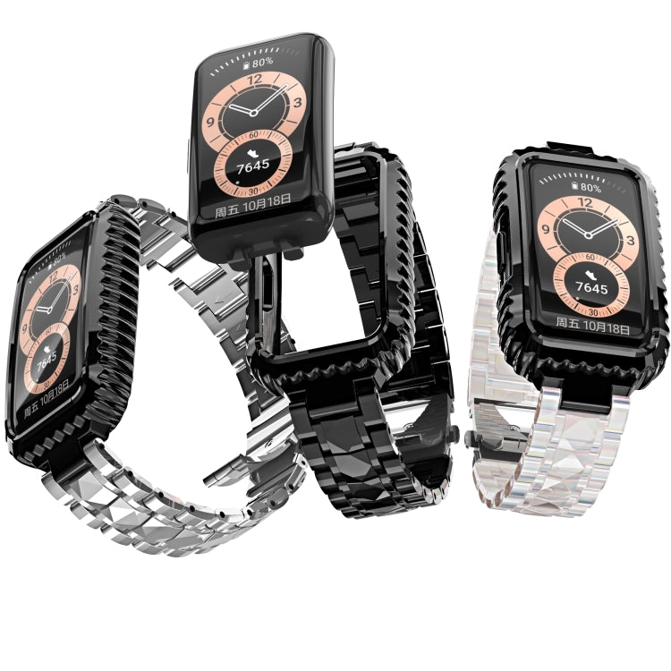 Bracelet de montre en acier inoxydable, For Huawei Band 6 / Honor Band 6, For Xiaomi Mi Band 6 / 5