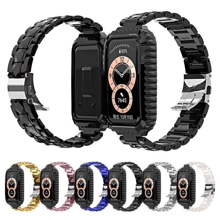 Bracelet de montre en acier inoxydable, For Huawei Band 6 / Honor Band 6, For Xiaomi Mi Band 6 / 5