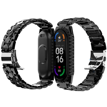 Bracelet de montre en acier inoxydable, For Huawei Band 6 / Honor Band 6, For Xiaomi Mi Band 6 / 5