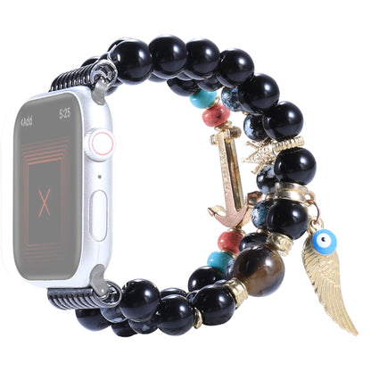 Bracelet de montre d'ancre de couronne perlée pour la série Apple Watch, 7 41mm / 6&SE&5&4 40mm / 3&2&1 38mm