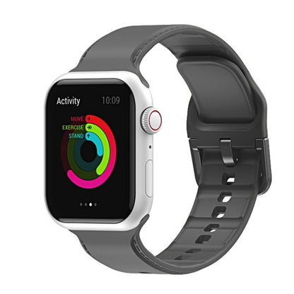 Bracelet de montre en silicone pour Apple Watch Series, 7 41mm / 6&SE&5&4 40mm / 3&2&1 38mm, 7 45mm / 6&SE&5&4 44mm / 3&2&1 42mm