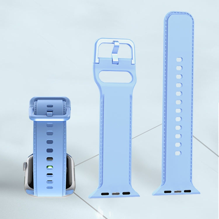 Bracelet de montre en silicone pour Apple Watch Series, 7 41mm / 6&SE&5&4 40mm / 3&2&1 38mm, 7 45mm / 6&SE&5&4 44mm / 3&2&1 42mm