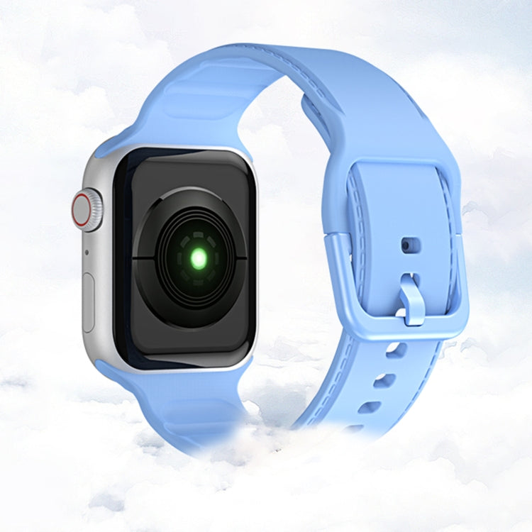 Bracelet de montre en silicone pour Apple Watch Series, 7 41mm / 6&SE&5&4 40mm / 3&2&1 38mm, 7 45mm / 6&SE&5&4 44mm / 3&2&1 42mm