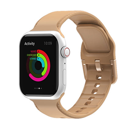 Bracelet de montre en silicone pour Apple Watch Series, 7 41mm / 6&SE&5&4 40mm / 3&2&1 38mm, 7 45mm / 6&SE&5&4 44mm / 3&2&1 42mm