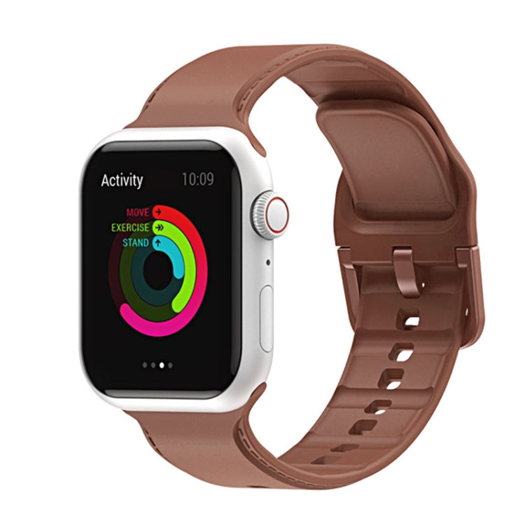 Bracelet de montre en silicone pour Apple Watch Series, 7 41mm / 6&SE&5&4 40mm / 3&2&1 38mm, 7 45mm / 6&SE&5&4 44mm / 3&2&1 42mm