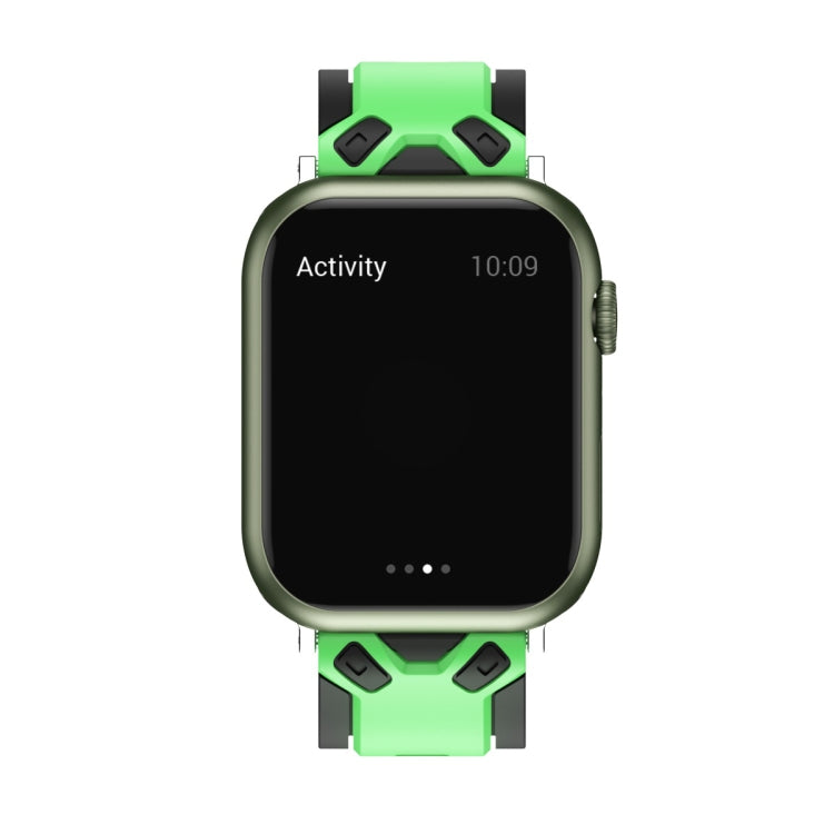 Bracelet de montre en silicone bicolore pour la série Apple Watch, 7 41mm / 6&SE&5&4 40mm / 3&2&1 38mm, 7 45mm / 6&SE&5&4 44mm / 3&2&1 42mm