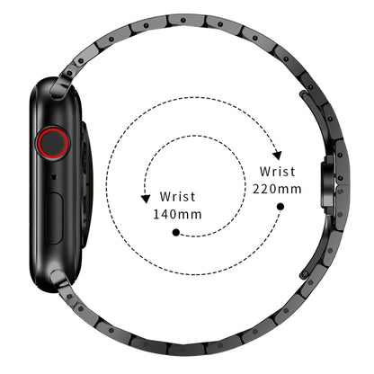 Bracelet en acier pour Apple Watch Series, 7 41mm / 6&SE&5&4 40mm / 3&2&1 38mm, 7 45mm / 6&SE&5&4 44mm / 3&2&1 42mm