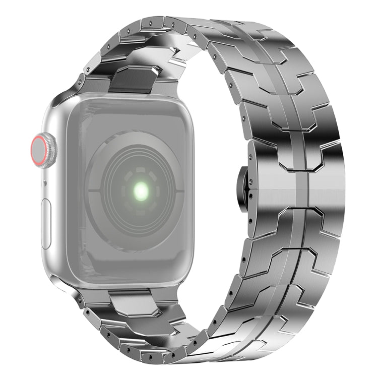 Bracelet en acier pour Apple Watch Series, 7 41mm / 6&SE&5&4 40mm / 3&2&1 38mm, 7 45mm / 6&SE&5&4 44mm / 3&2&1 42mm