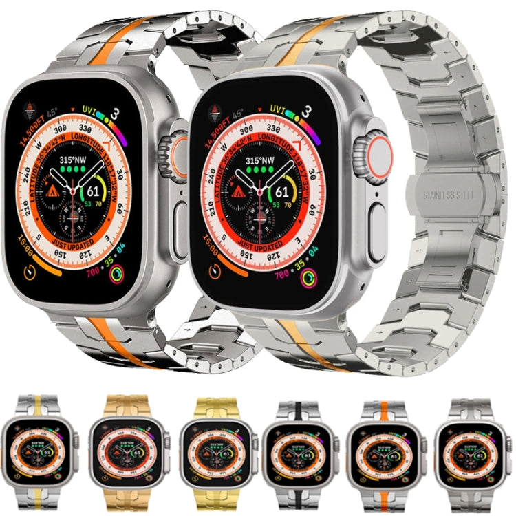 Bracelet en acier pour Apple Watch Series, 7 41mm / 6&SE&5&4 40mm / 3&2&1 38mm, 7 45mm / 6&SE&5&4 44mm / 3&2&1 42mm