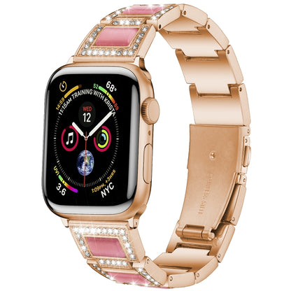 Bracelet de montre en métal opale de 22 mm pour la série Apple Watch, 7 41mm / 6&SE&5&4 40mm / 3&2&1 38mm, 7 45mm / 6&SE&5&4 44mm / 3&2&1 42mm