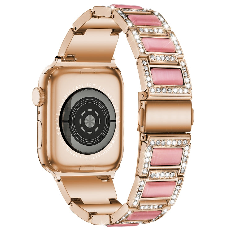Bracelet de montre en métal opale de 22 mm pour la série Apple Watch, 7 41mm / 6&SE&5&4 40mm / 3&2&1 38mm, 7 45mm / 6&SE&5&4 44mm / 3&2&1 42mm