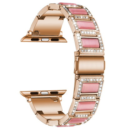 Bracelet de montre en métal opale de 22 mm pour la série Apple Watch, 7 41mm / 6&SE&5&4 40mm / 3&2&1 38mm, 7 45mm / 6&SE&5&4 44mm / 3&2&1 42mm