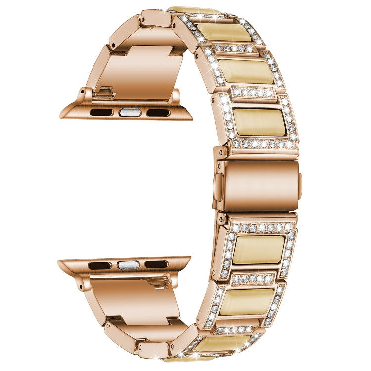 Bracelet de montre en métal opale de 22 mm pour la série Apple Watch, 7 41mm / 6&SE&5&4 40mm / 3&2&1 38mm, 7 45mm / 6&SE&5&4 44mm / 3&2&1 42mm