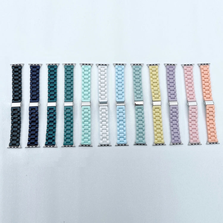 Bracelet de montre à trois perles de couleur bonbon pour la série Apple Watch, 7 41mm / 6&SE&5&4 40mm / 3&2&1 38mm, 7 45mm / 6&SE&5&4 44mm / 3&2&1 42mm
