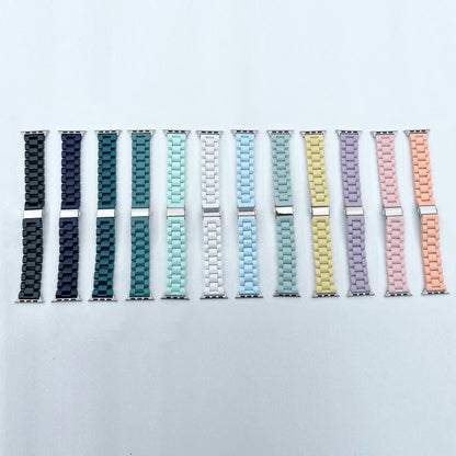 Bracelet de montre à trois perles de couleur bonbon pour la série Apple Watch, 7 41mm / 6&SE&5&4 40mm / 3&2&1 38mm, 7 45mm / 6&SE&5&4 44mm / 3&2&1 42mm