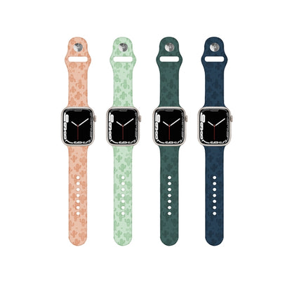 Bracelet de montre en silicone gaufré Cactus pour la série Apple Watch, 7 41mm / 6&SE&5&4 40mm / 3&2&1 38mm, 7 45mm / 6&SE&5&4 44mm / 3&2&1 42mm