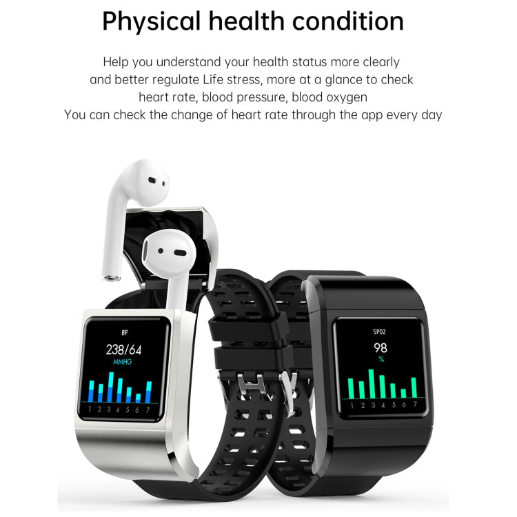 G36pro 1.3 pouces IPS écran écouteur montre intelligente, prise en charge de la mesure de la pression artérielle/surveillance du sommeil
