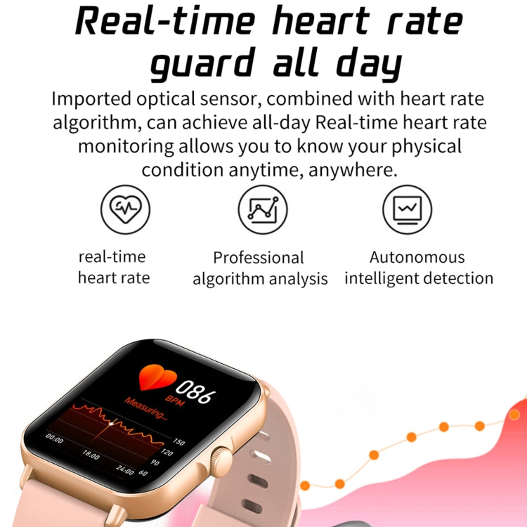 Montre intelligente à écran TFT L21 1,69 pouces, prise en charge de la surveillance de la pression artérielle / surveillance du sommeil