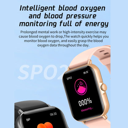Montre intelligente à écran TFT L21 1,69 pouces, prise en charge de la surveillance de la pression artérielle / surveillance du sommeil