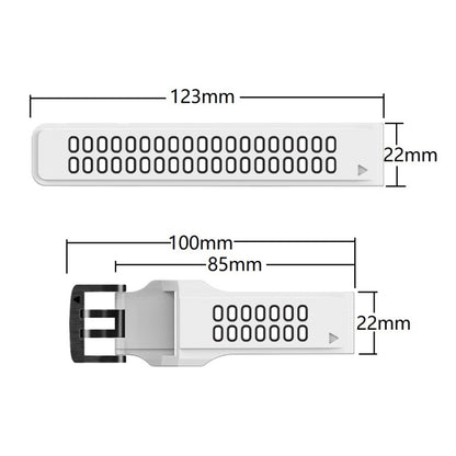 Bracelet de montre en silicone à double rangée à dégagement rapide, For Garmin Fenix 6, For Garmin Fenix 6X
