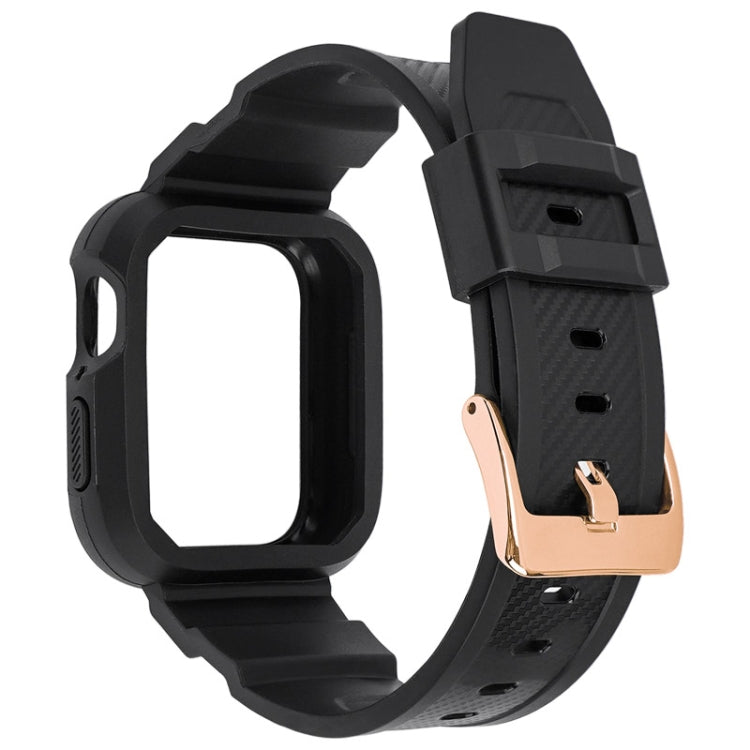 Bracelet de montre sport intégré en fibre de carbone pour la série Apple Watch, 7 41mm / 6&SE&5&4 40mm / 3&2&1 38mm, 7 45mm / 6&SE&5&4 44mm / 3&2&1 42mm