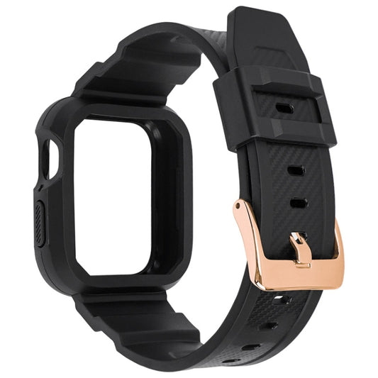 Bracelet de montre sport intégré en fibre de carbone pour la série Apple Watch, 7 41mm / 6&SE&5&4 40mm / 3&2&1 38mm, 7 45mm / 6&SE&5&4 44mm / 3&2&1 42mm