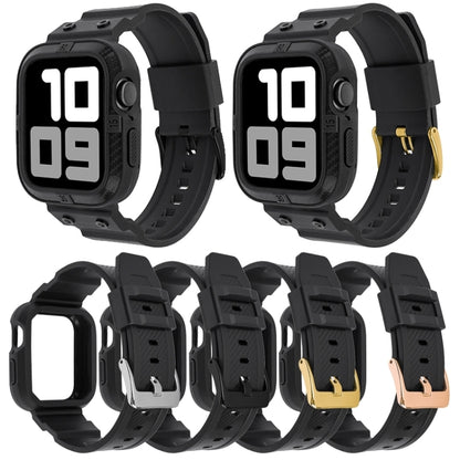 Bracelet de montre sport intégré en fibre de carbone pour la série Apple Watch, 7 41mm / 6&SE&5&4 40mm / 3&2&1 38mm, 7 45mm / 6&SE&5&4 44mm / 3&2&1 42mm